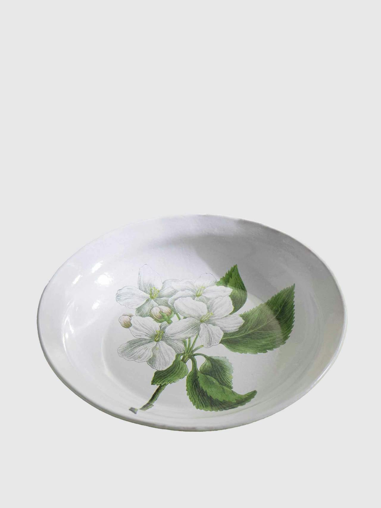 Paradise Apple Blossom glazed ceramic platter