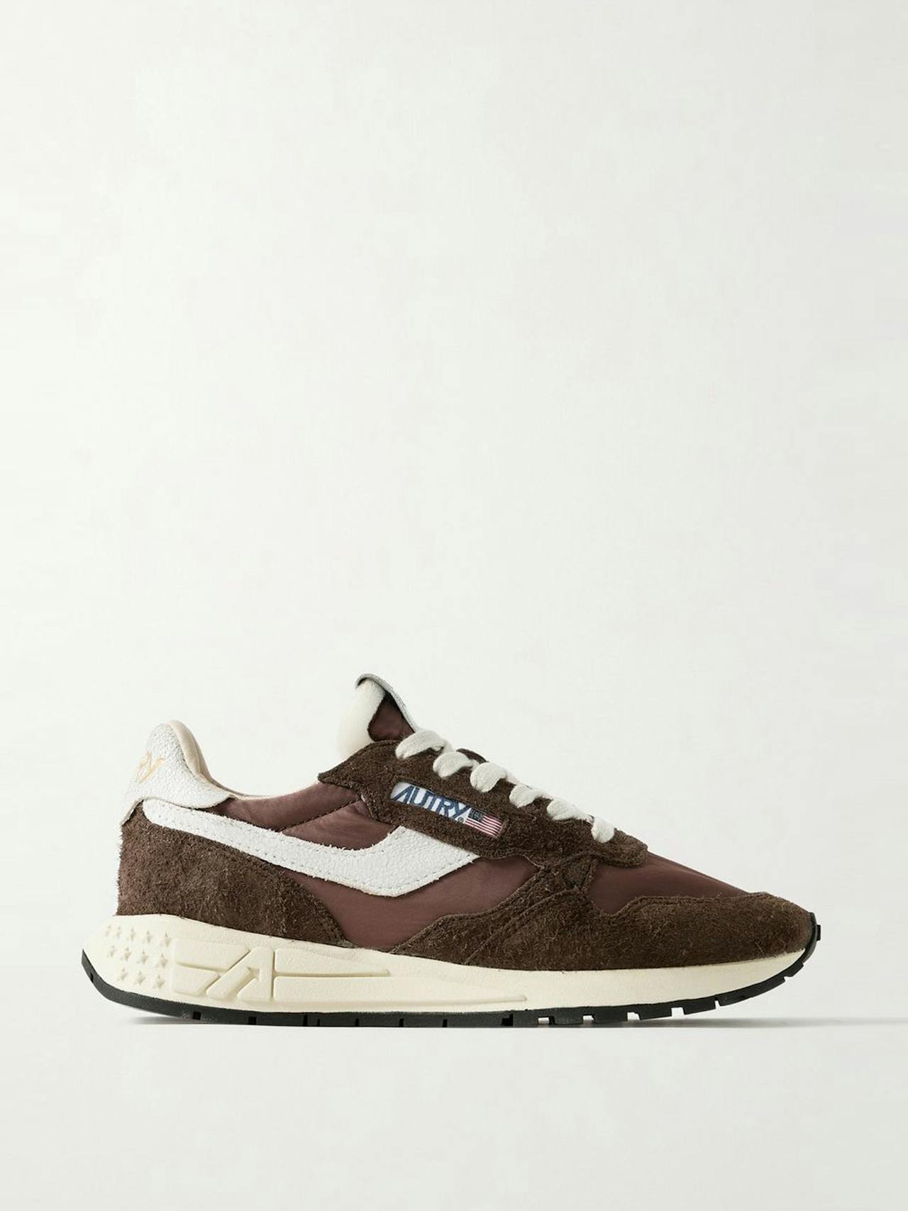 Reelwind Low suede and shell sneakers