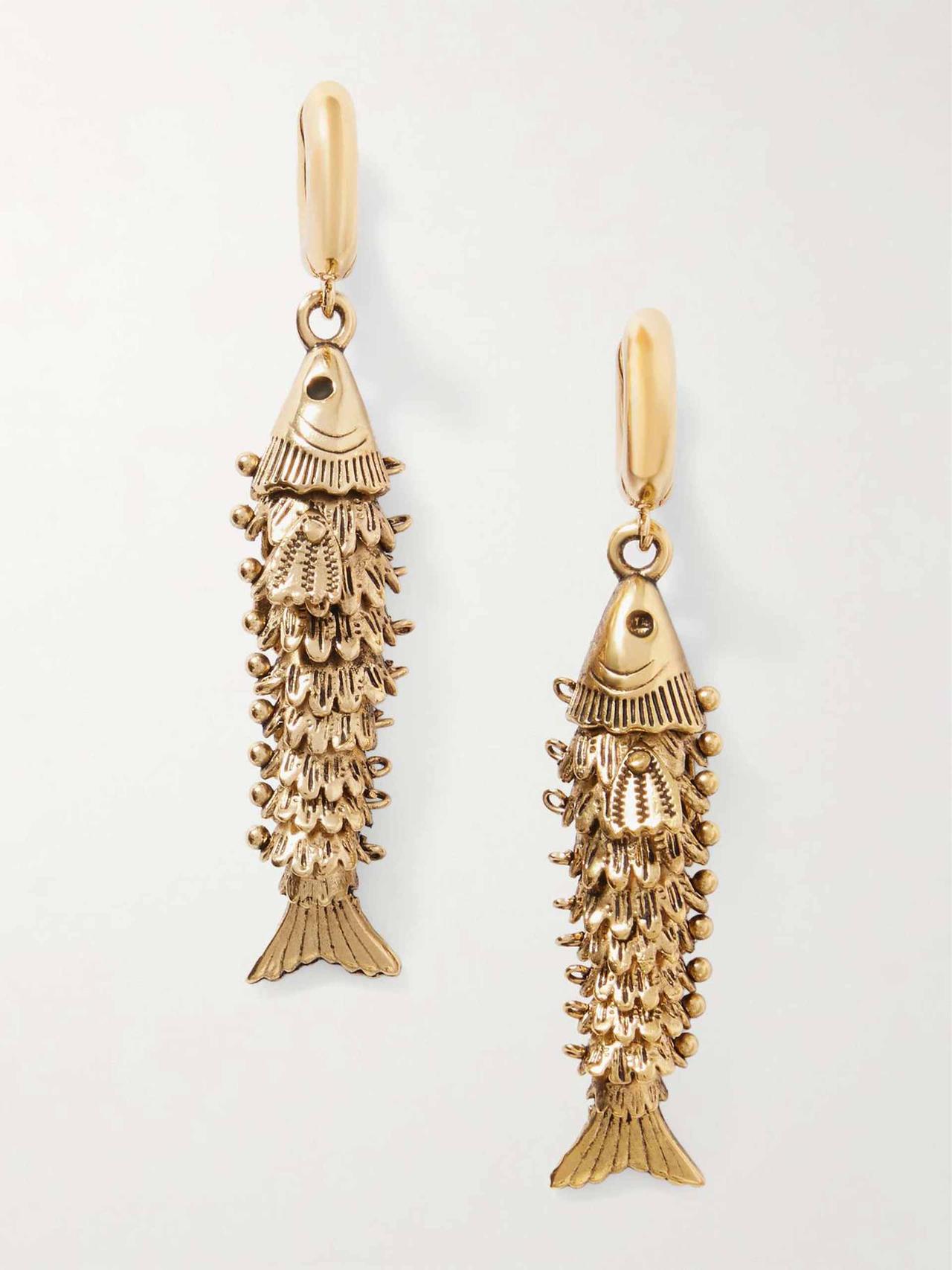 Gold-tone earrings