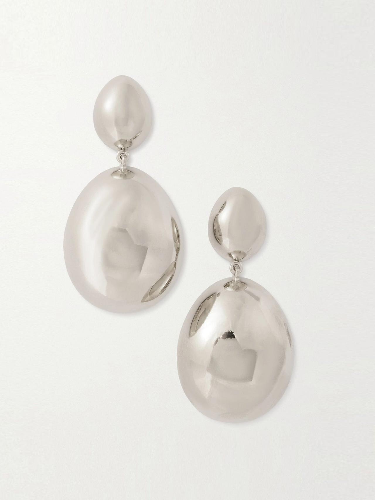 Silver-tone earrings