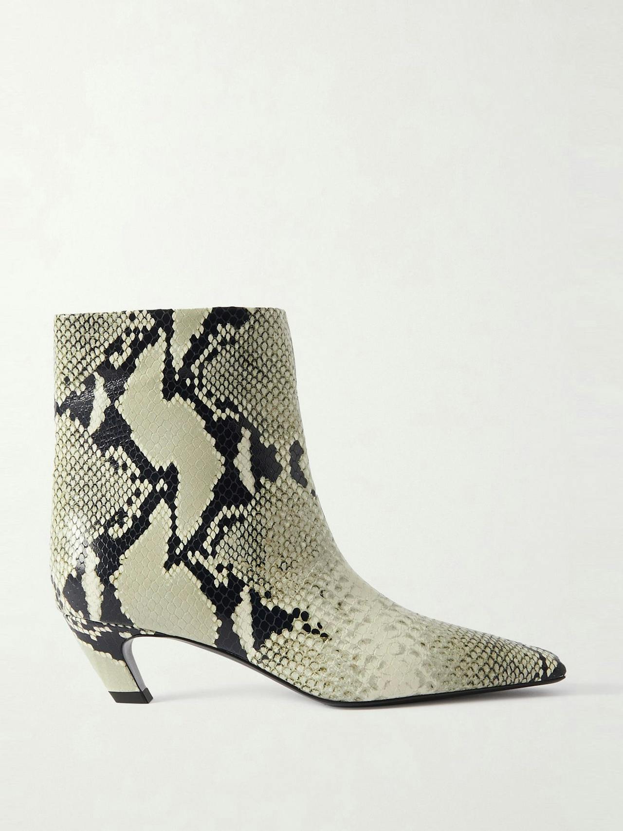 Arizona snake-effect leather ankle boots