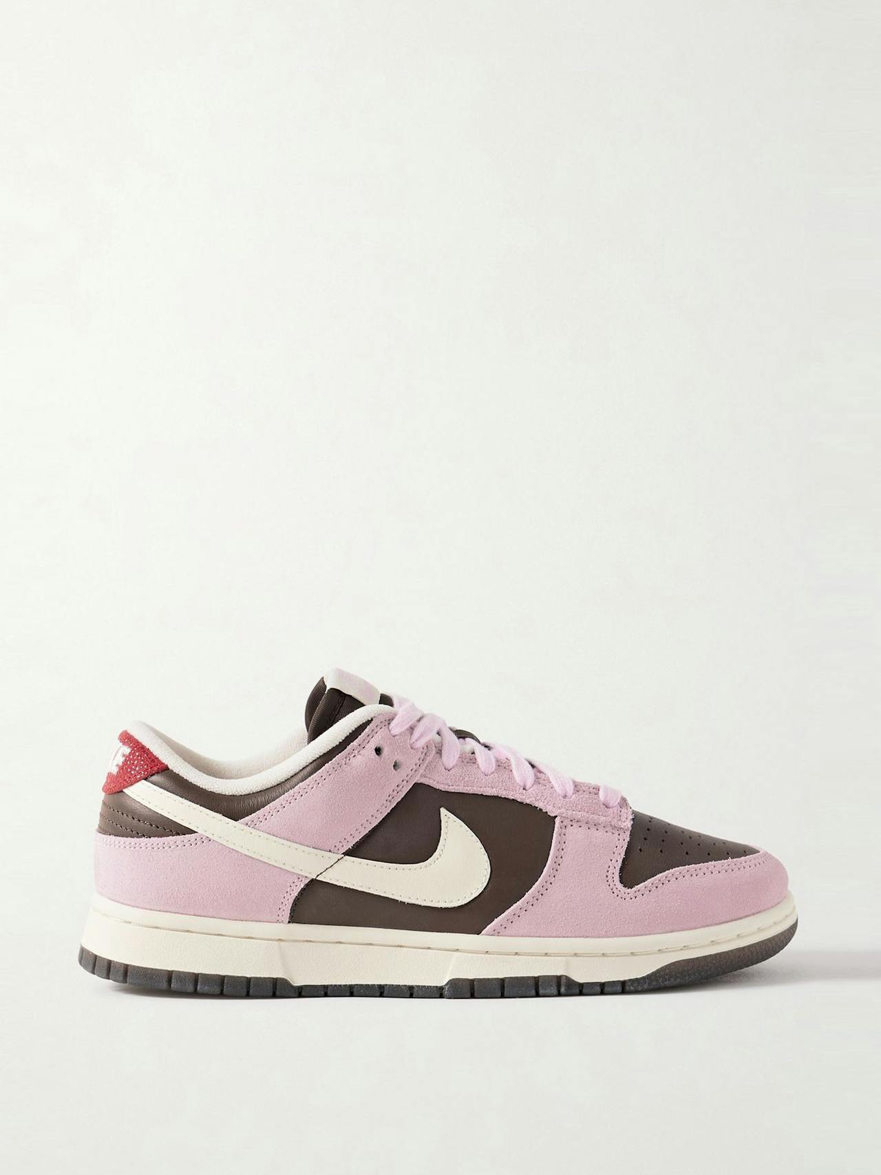 Dunk Low leather and suede sneakers