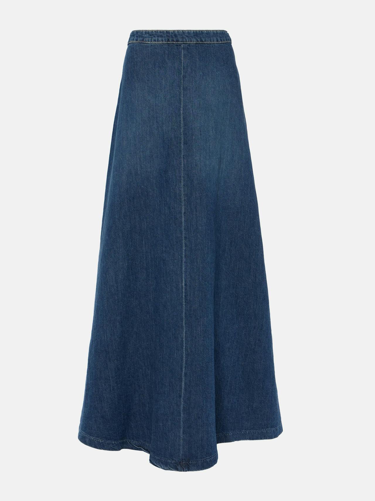 Astrid denim maxi skirt