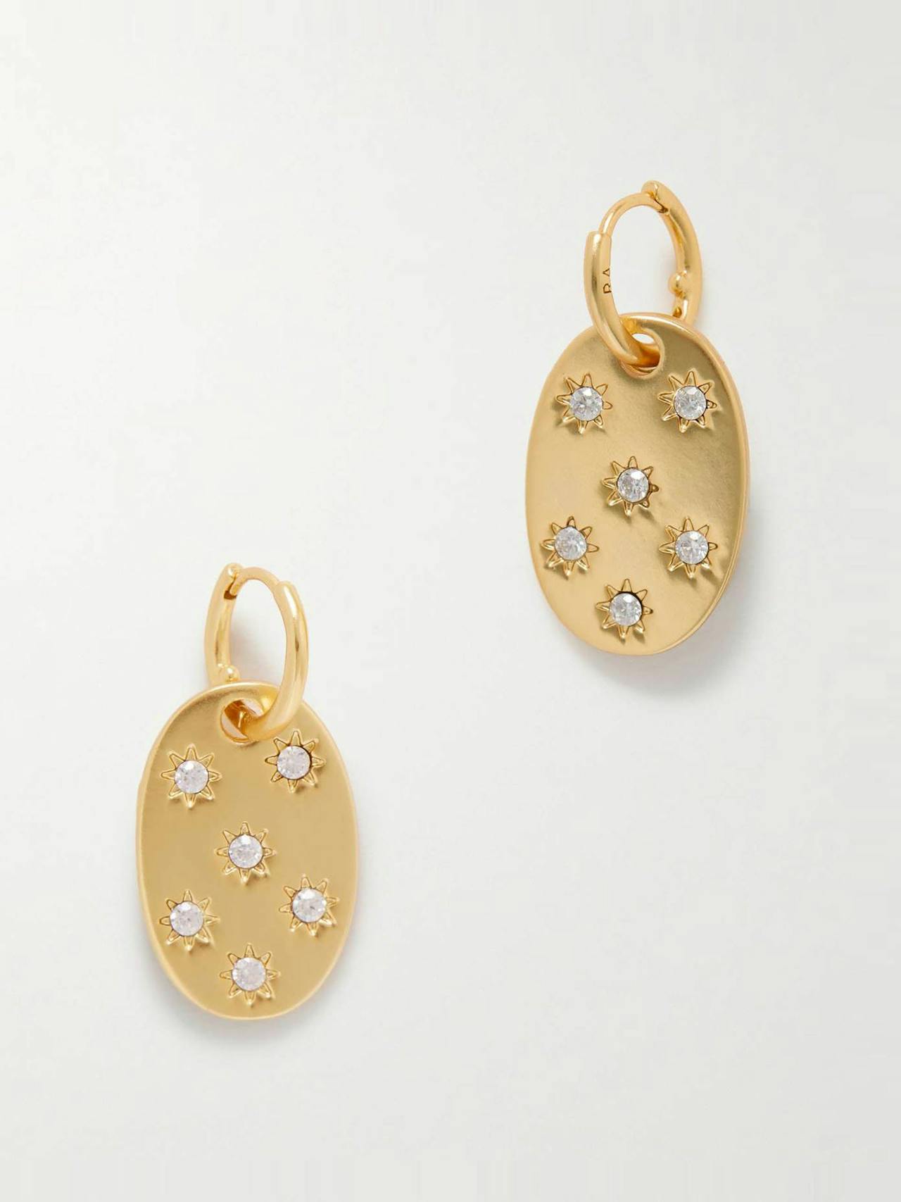 The Luminaries gold-tone crystal earrings