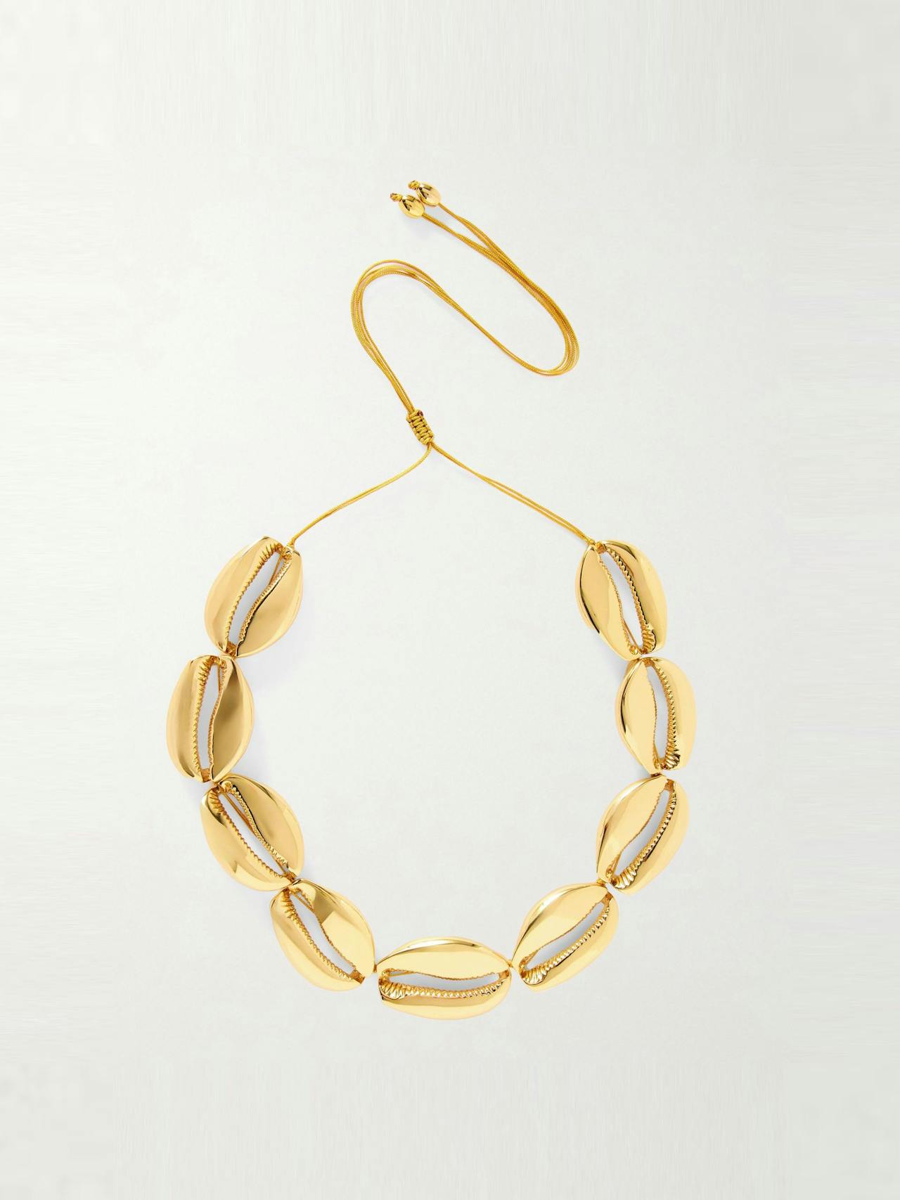 Concha Mega Puka gold-plated necklace