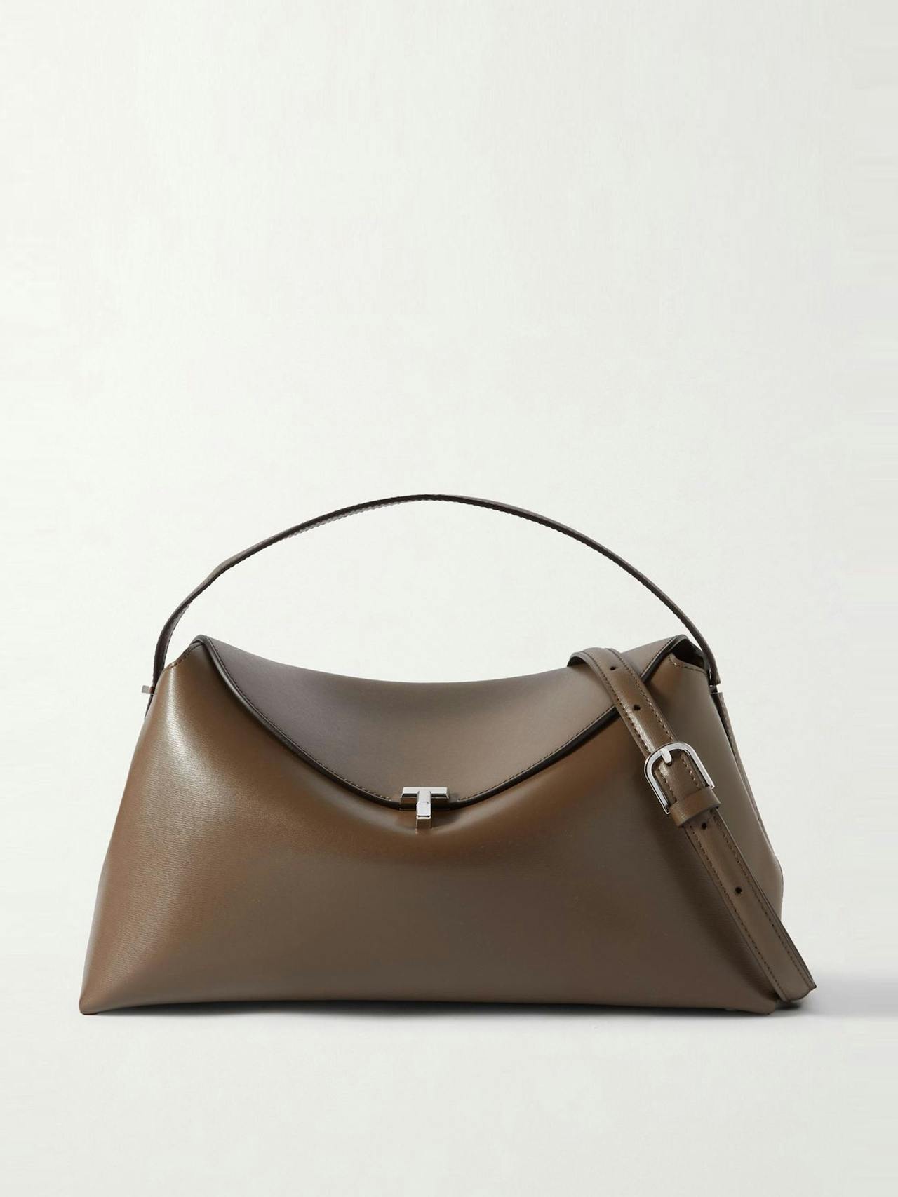 T-Lock leather shoulder bag