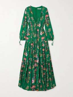 Sierra green Freya crepe maxi dress DRESS - HS24 Borgo De Nor    - Collagerie