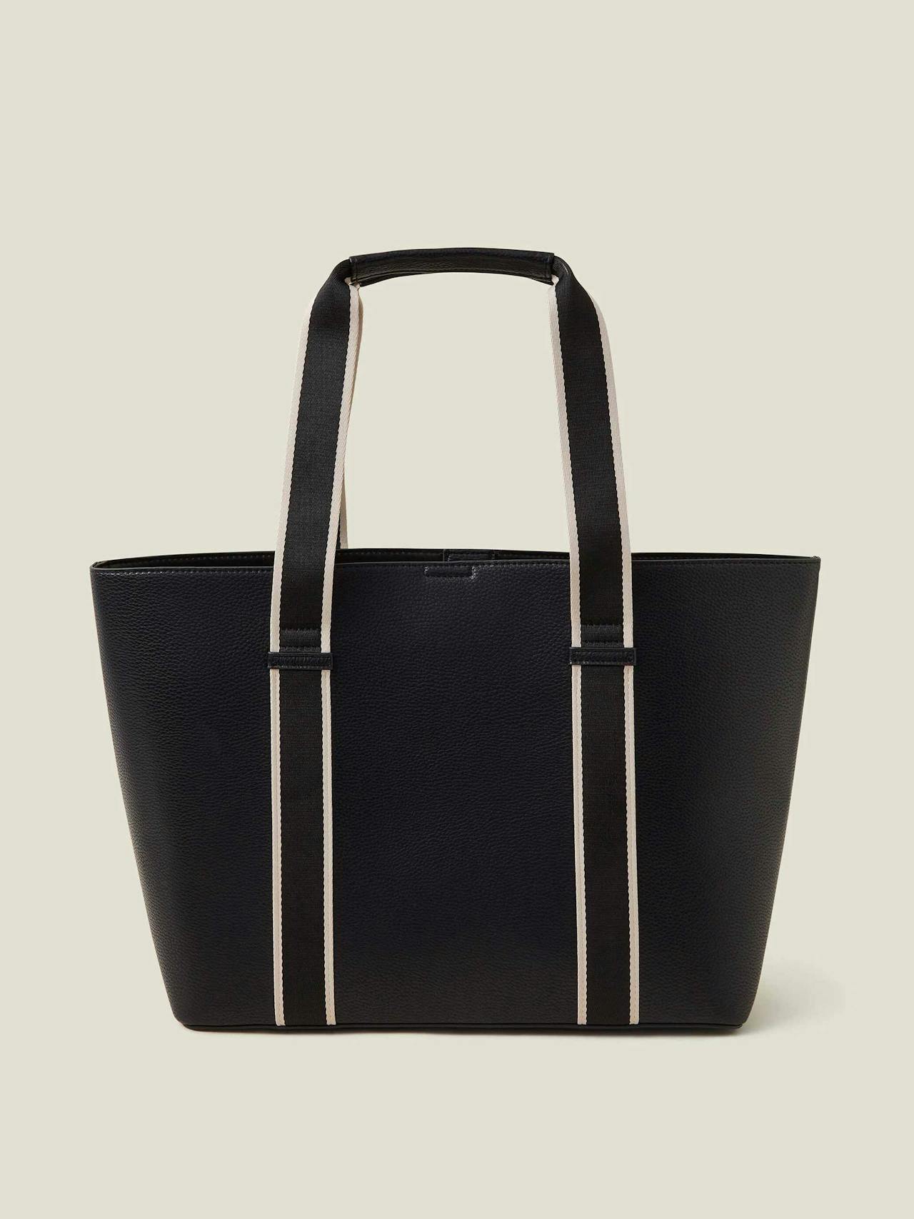 Webbing strap tote bag