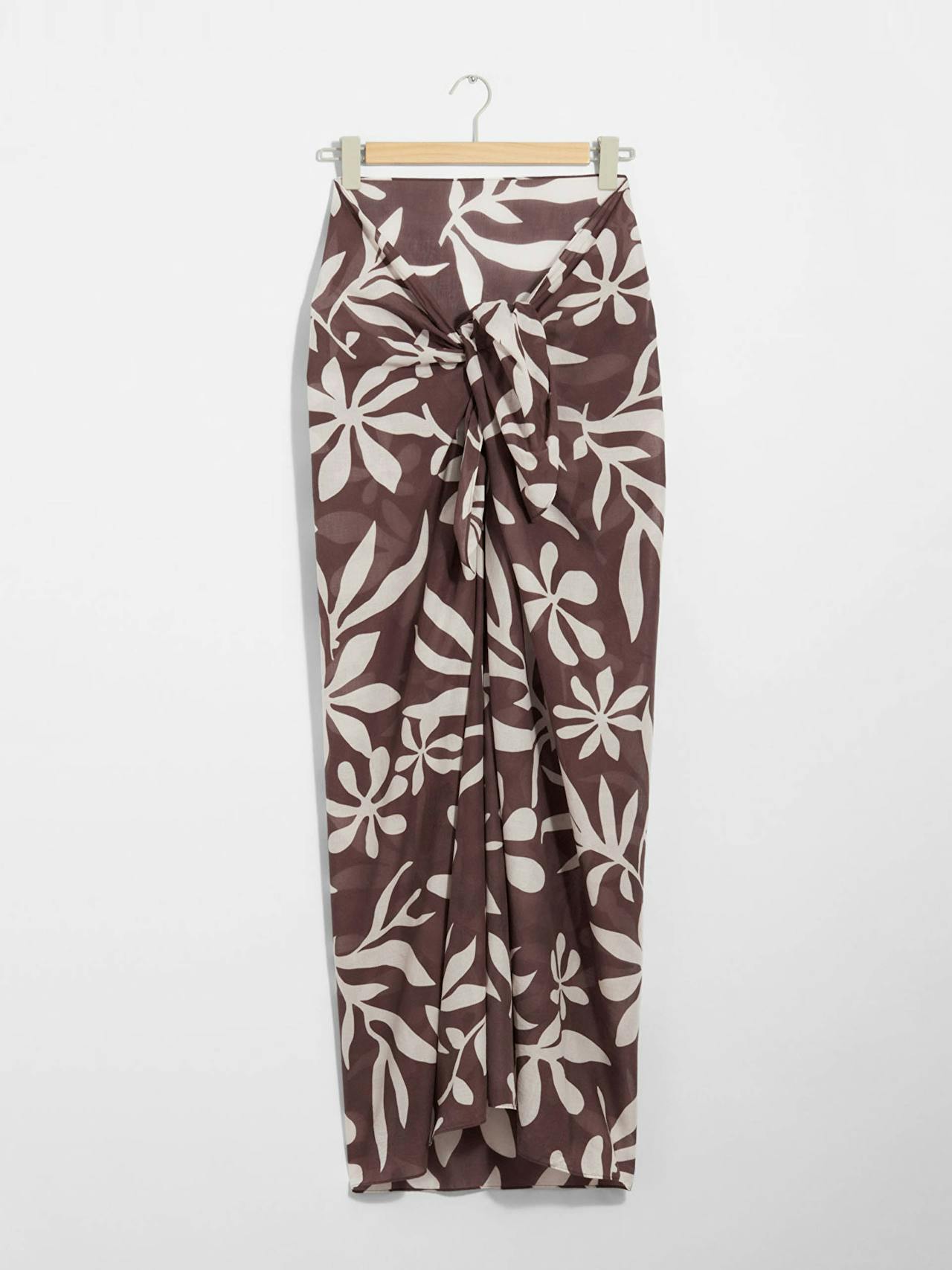 Printed cotton-voile sarong