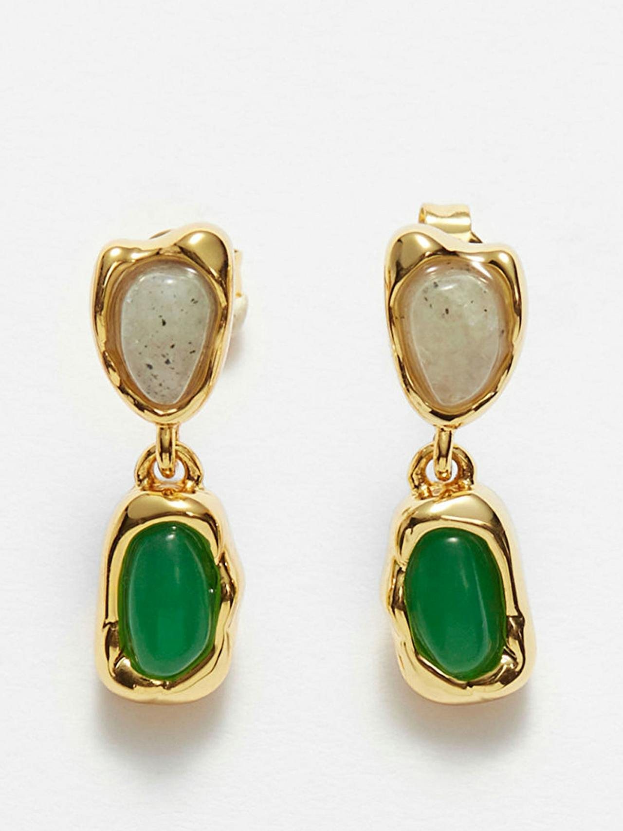 Semi-precious stone earrings