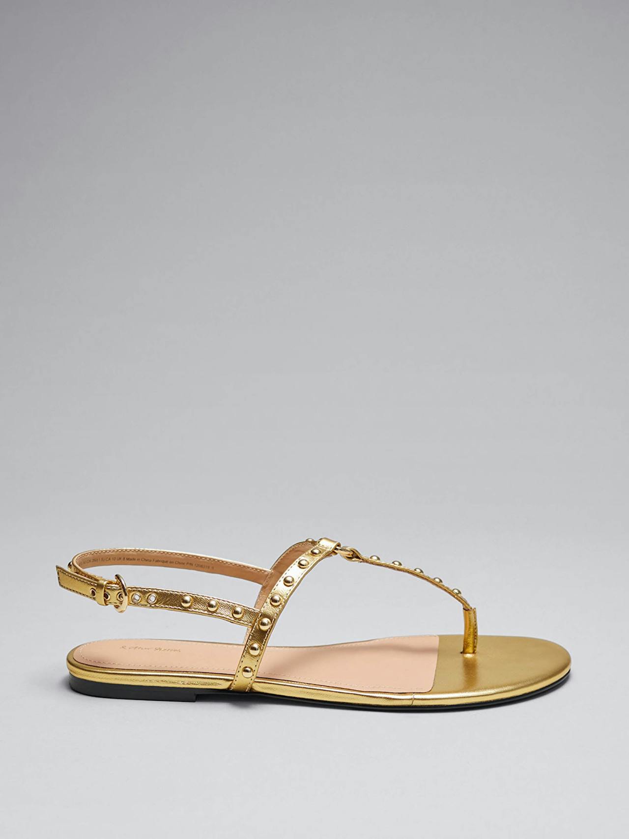 T-bar leather sandals