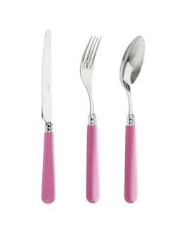 Pink cutlery in stainless steel  Domenica Marland    - Collagerie