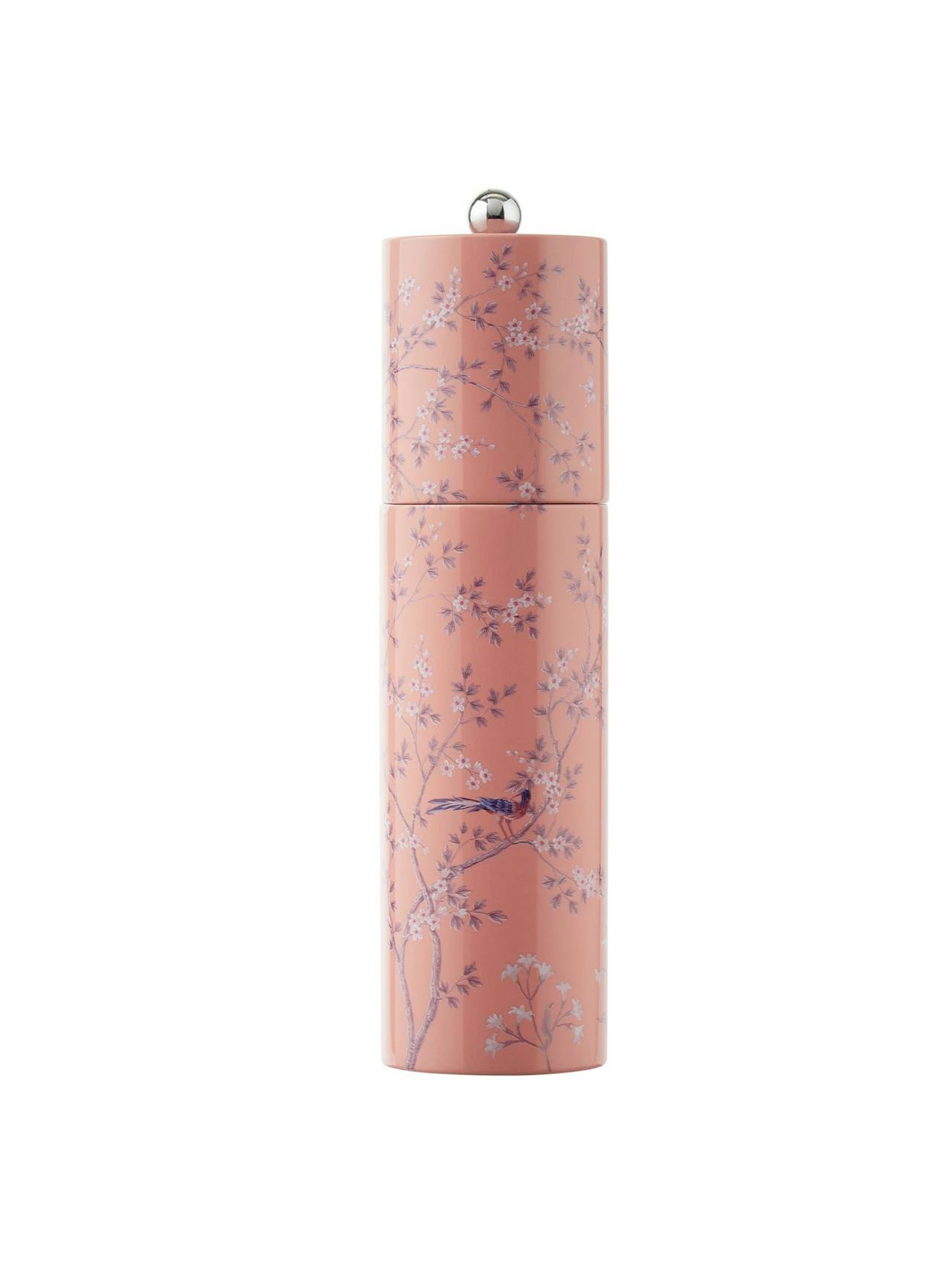 Pink chinoiserie salt and pepper mill