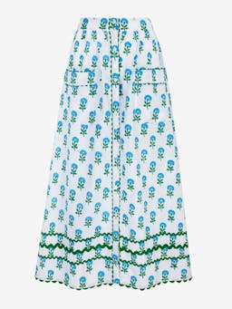 Aqua marigold hattie skirt Skirts Pink City Prints    - Collagerie