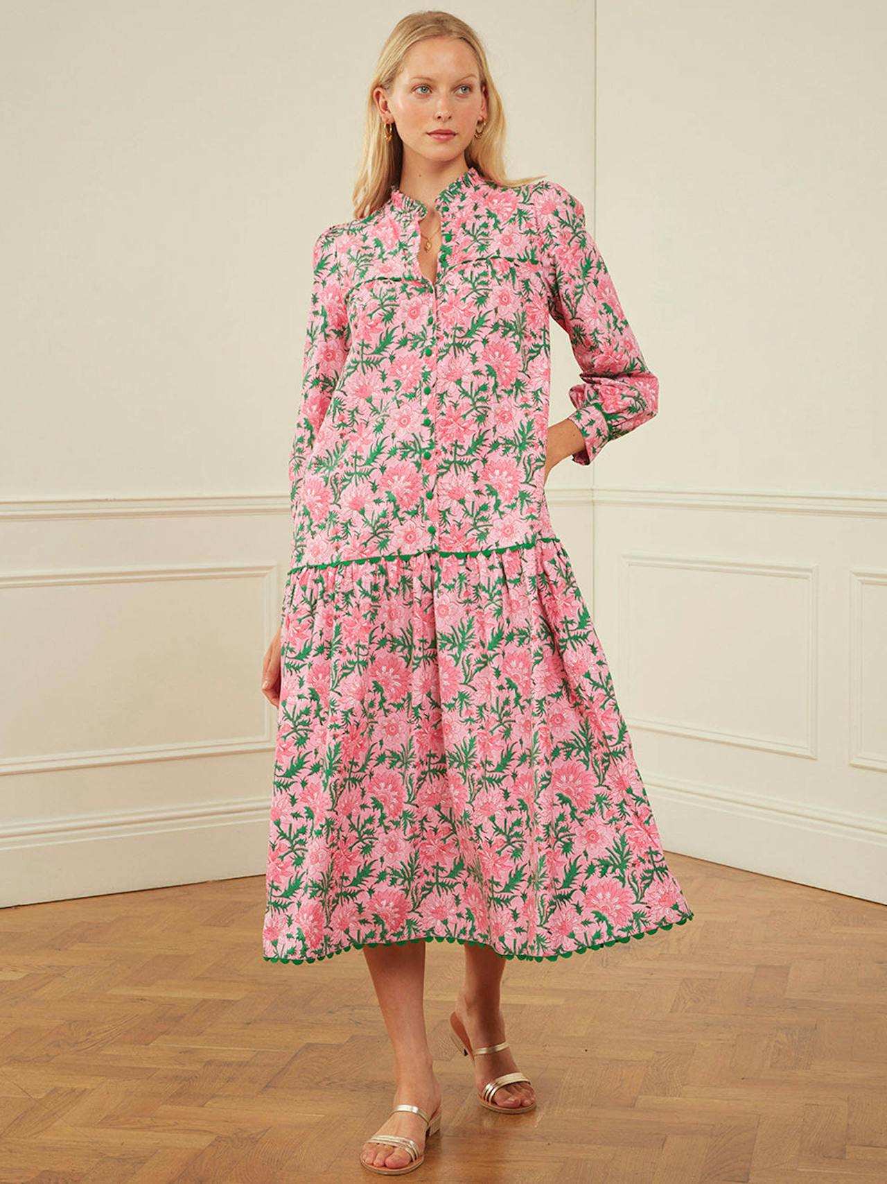 Bubblegum rose margot dress Dresses Pink City Prints    - Collagerie