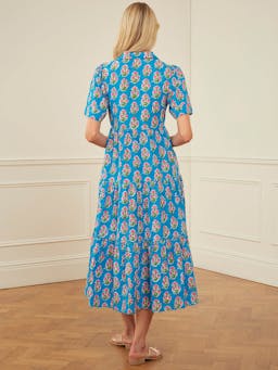 Cobalt tulip dawn dress Dresses Pink City Prints    - Collagerie