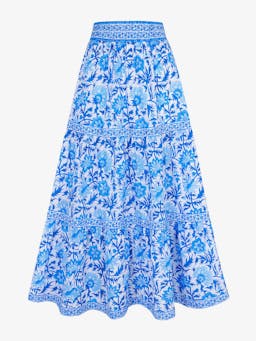 Cornflower rose lucia skirt Dresses Pink City Prints    - Collagerie