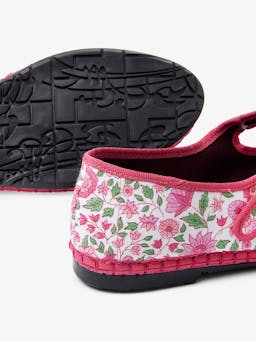 Hollyhock meadow Mary Janes Footwear Pink City Prints    - Collagerie