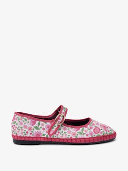 Hollyhock meadow Mary Janes Footwear Pink City Prints    - Collagerie