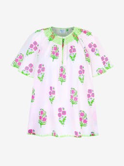 Neon agapanthus Tamsin blouse Tops Pink City Prints    - Collagerie