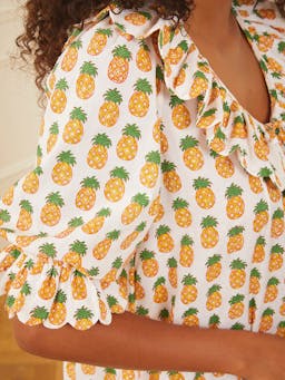 Sunshine pineapple ava dress Dresses Pink City Prints    - Collagerie