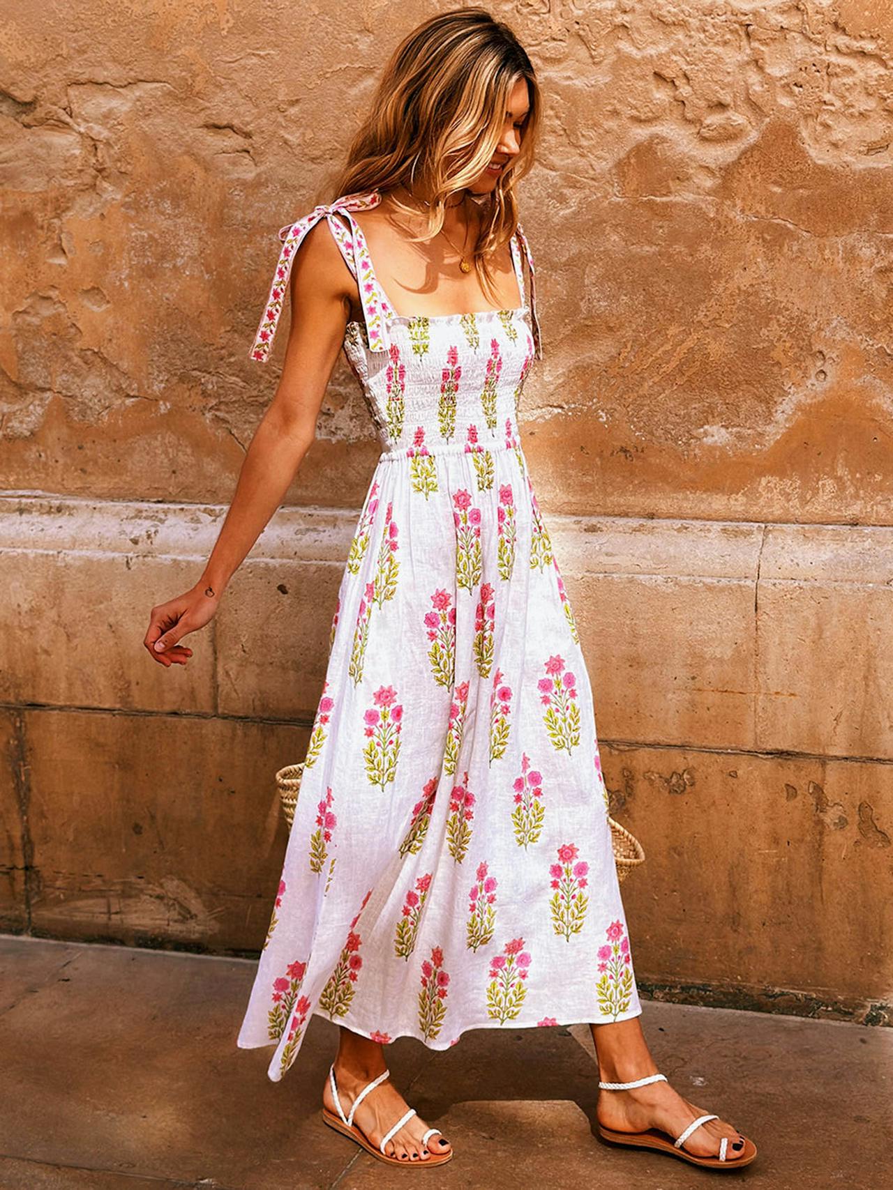 Zest botanical martina dress Dresses Pink City Prints    - Collagerie