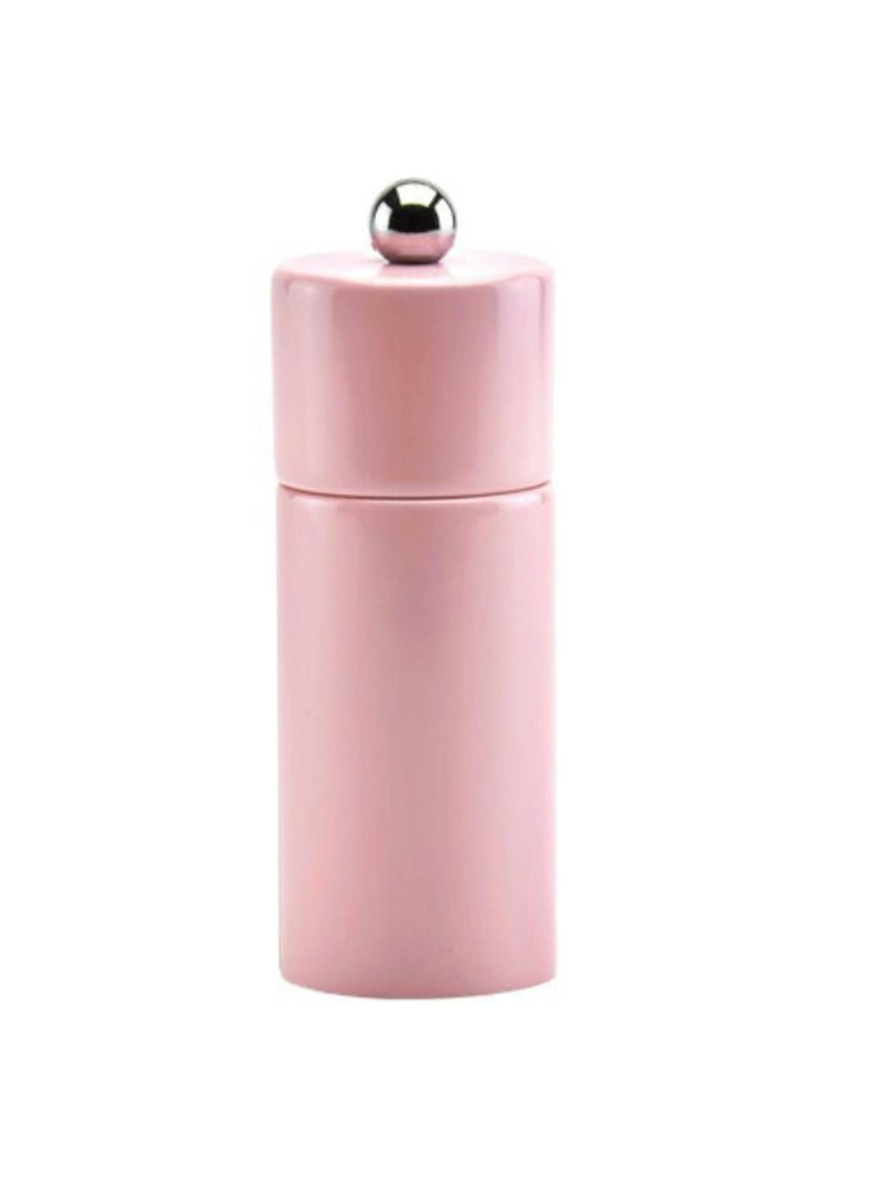 Pink mini column salt and pepper mill