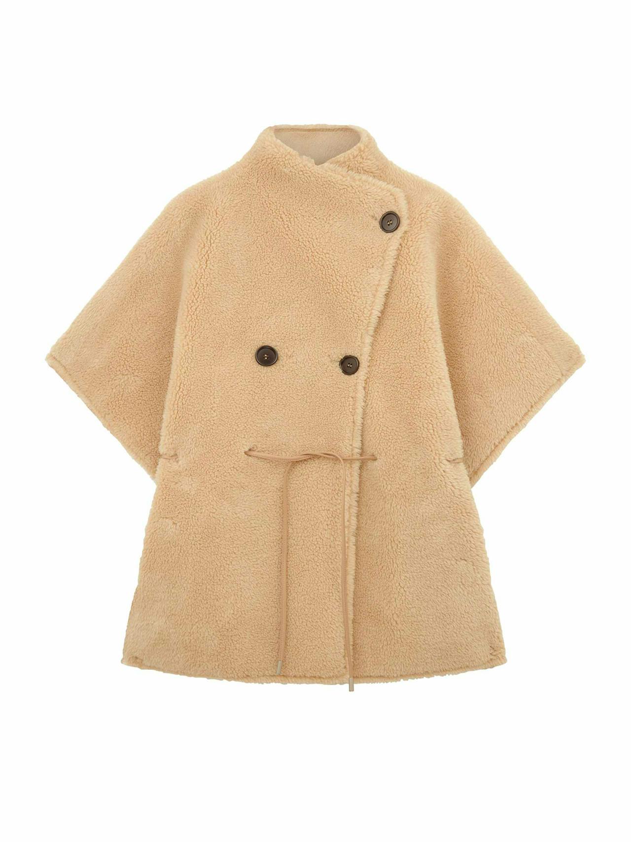 Sheepskin cape