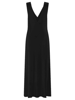 Black plunge slip dress Womens Apparel - Dresses Matteau    - Collagerie