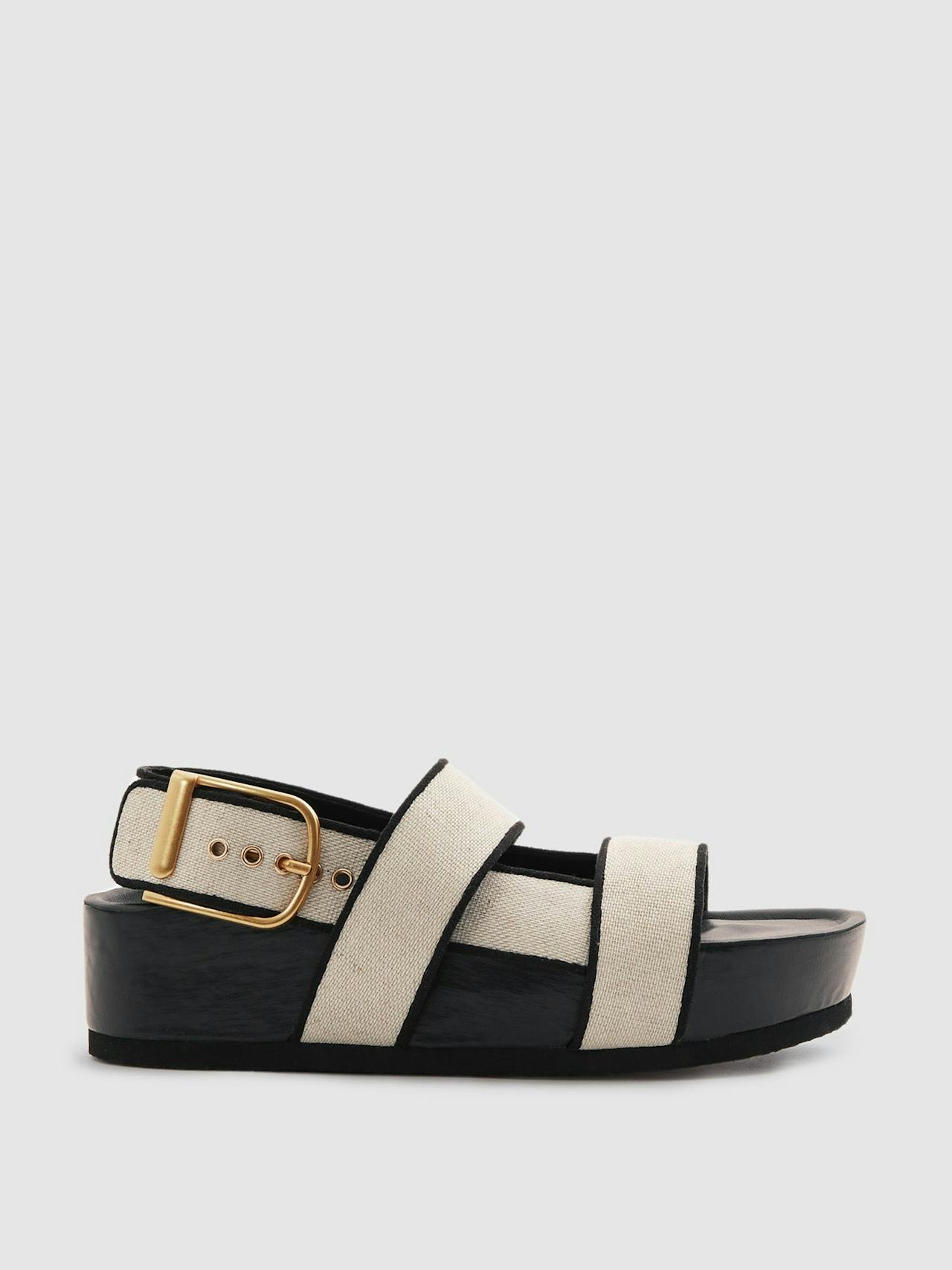 Samantha strappy chunky canvas sandals
