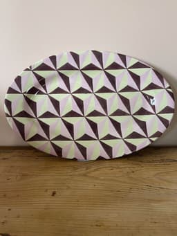 Starry eye platter, purple and green  Silo Studio    - Collagerie