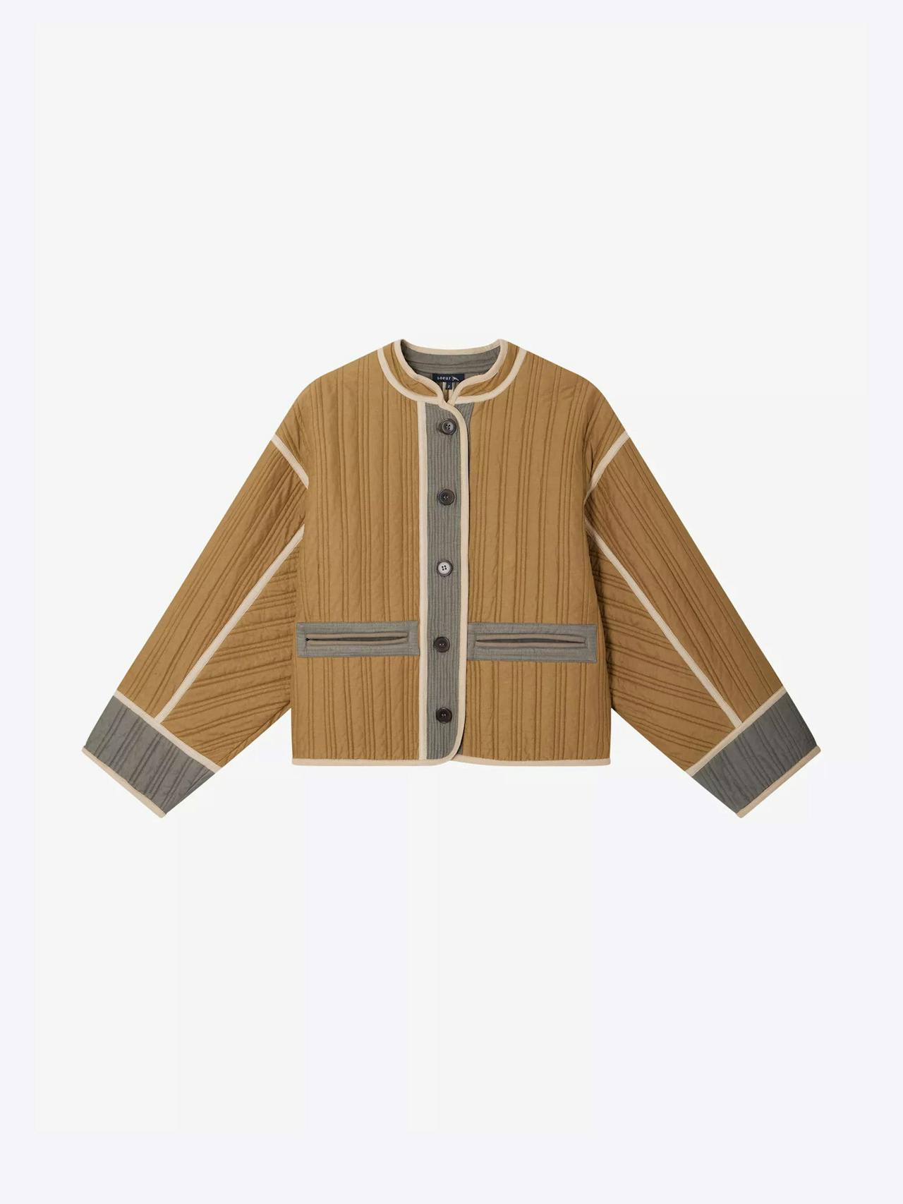Patchouli textured cotton jacket