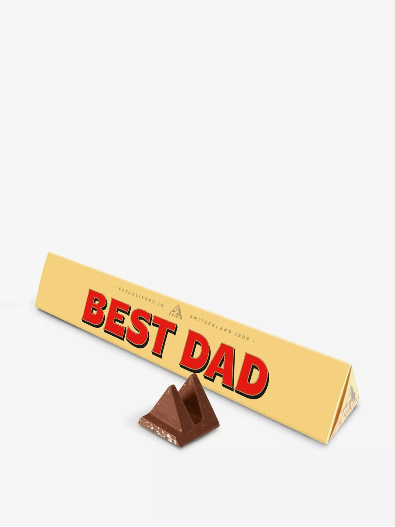 Best Dad milk chocolate and nougat bar