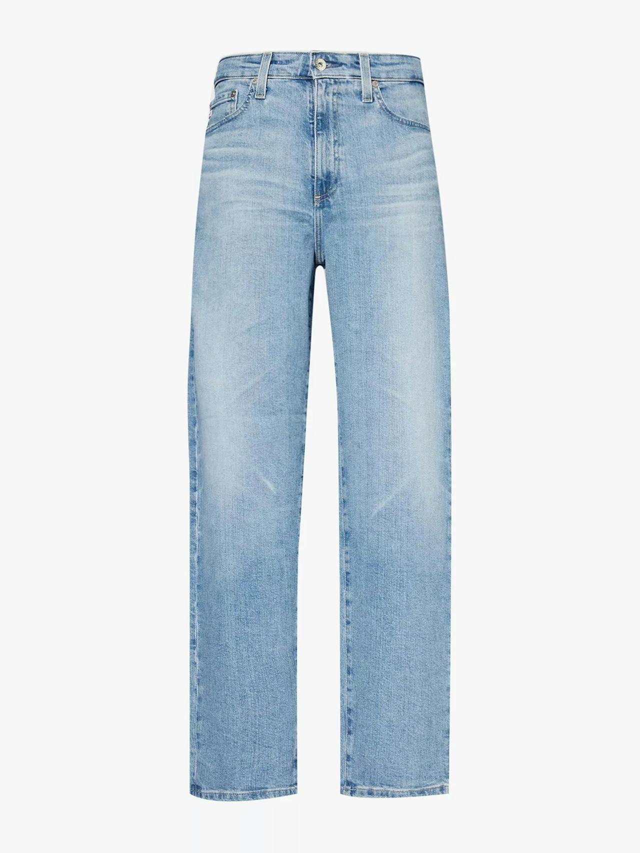 Rian straight-leg high-rise stretch-denim jeans