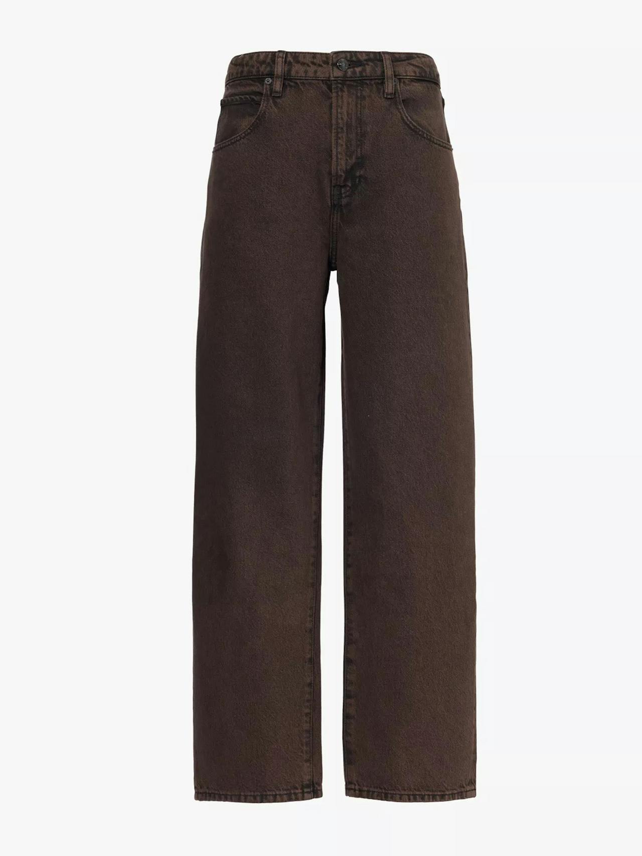 Long Barrel straight-leg mid-rise recycled-denim jeans