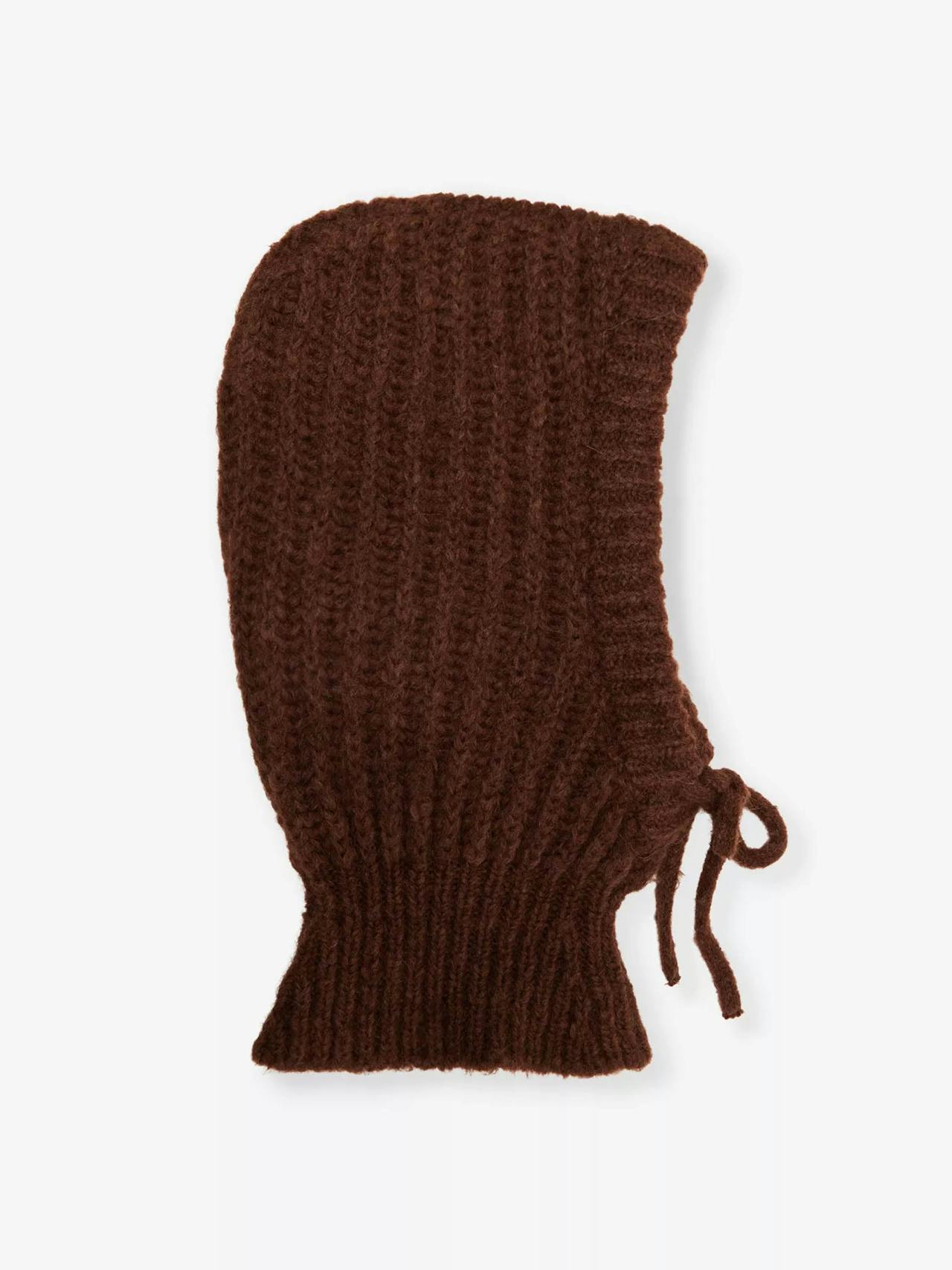 Salayla drawstring knitted balaclava