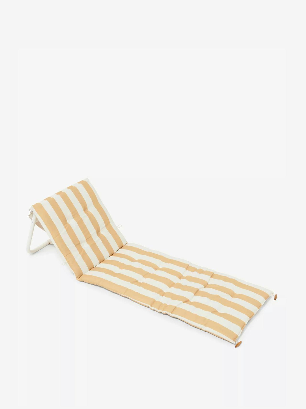 Mango Bay stripe-print woven reclining beach chair