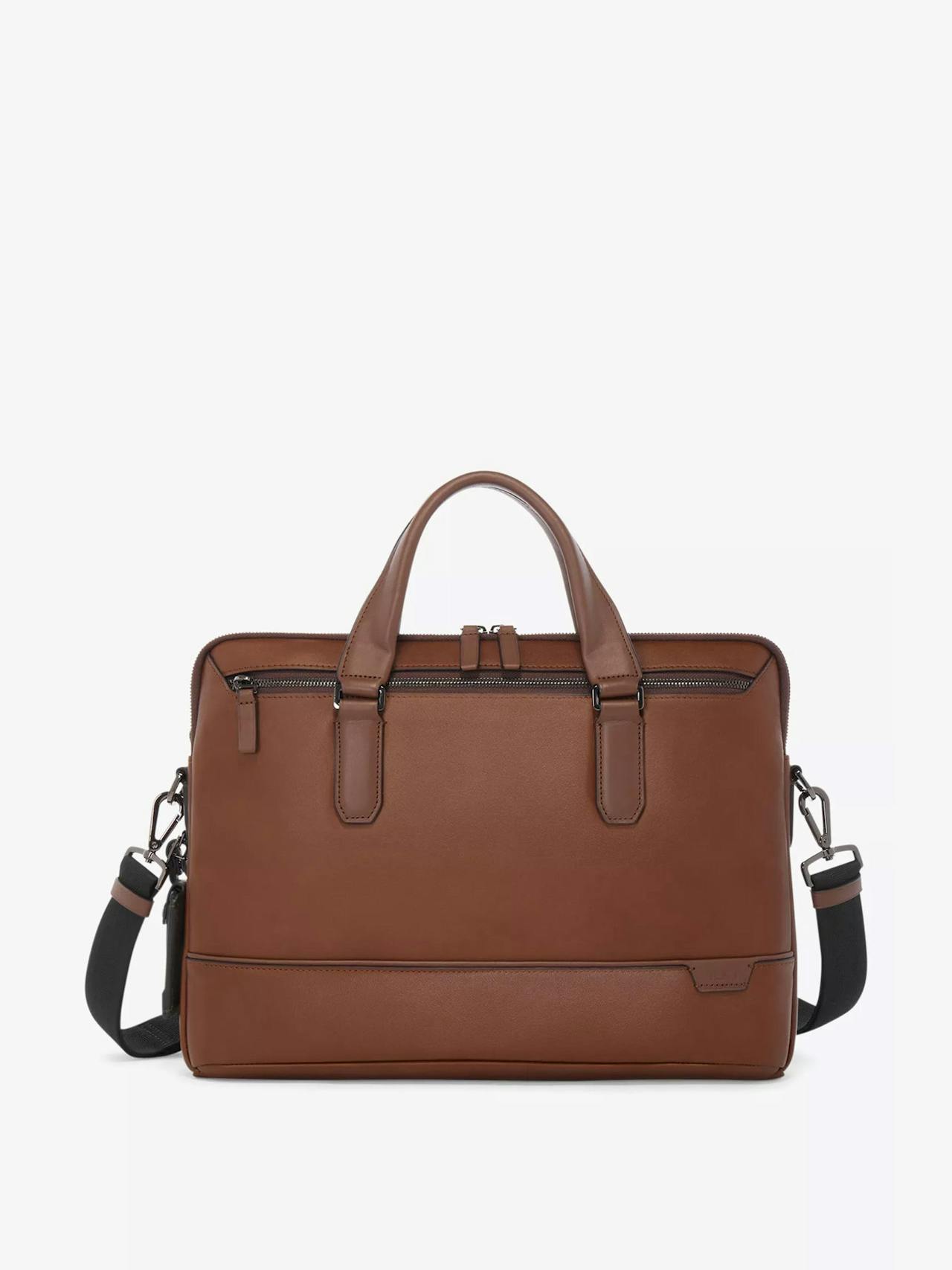 Harrison Sycamore leather briefcase