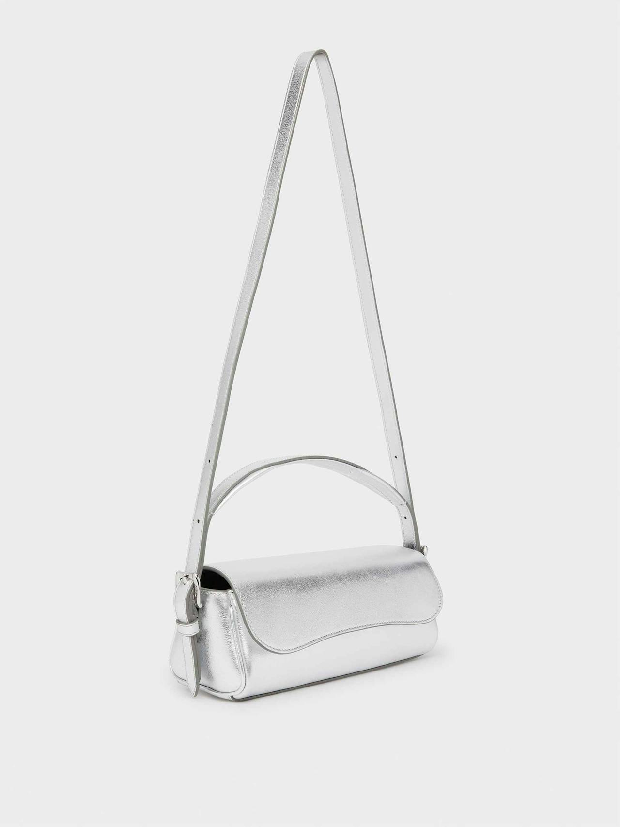 Silver Bonny baguette bag BAGS J&M Davidson    - Collagerie