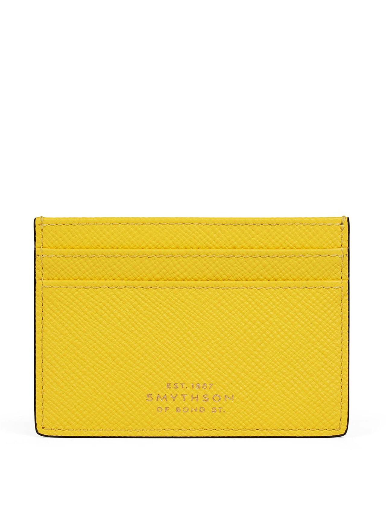 Flat card holder in Lemon