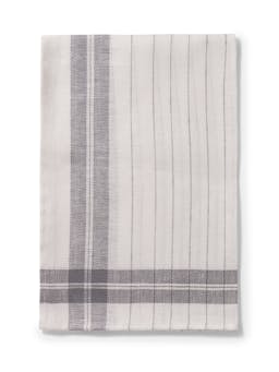 Stripe kitchen towel slate grey Kitchen Linen Volga Linen    - Collagerie