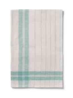 Stripe kitchen towel turquoise, set of 4 Kitchen Linen Volga Linen    - Collagerie