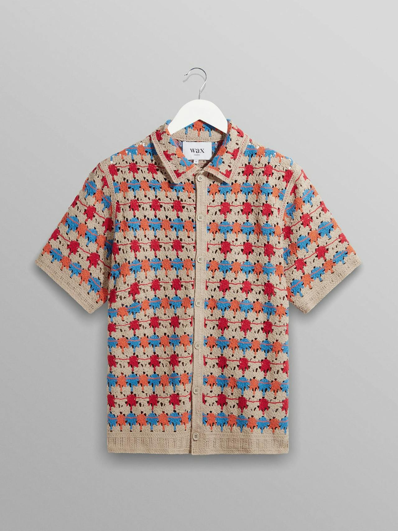 Porto shirt multi splash crochet