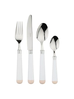 White and beige cutlery set  In the Roundhouse    - Collagerie