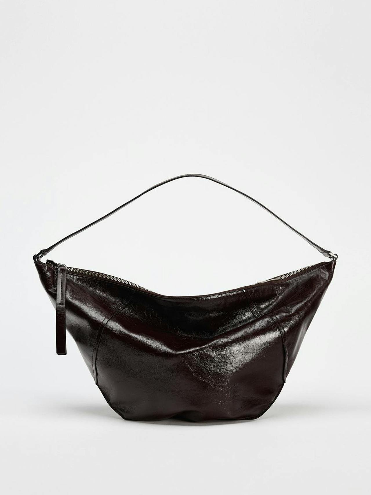 Leather shoulder bag