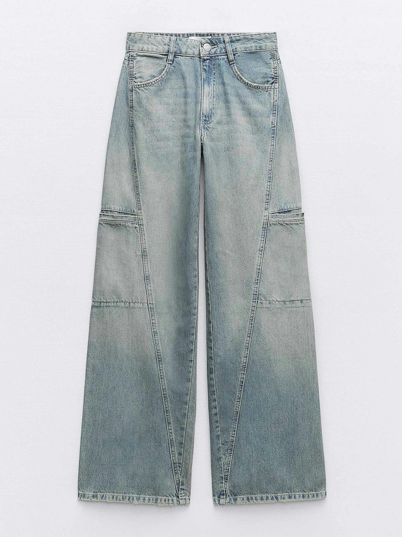 Mid-rise TRF cargo jeans