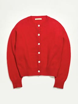 Ada Geelong crewneck cardigan in poppy red Clothing &Daughter    - Collagerie