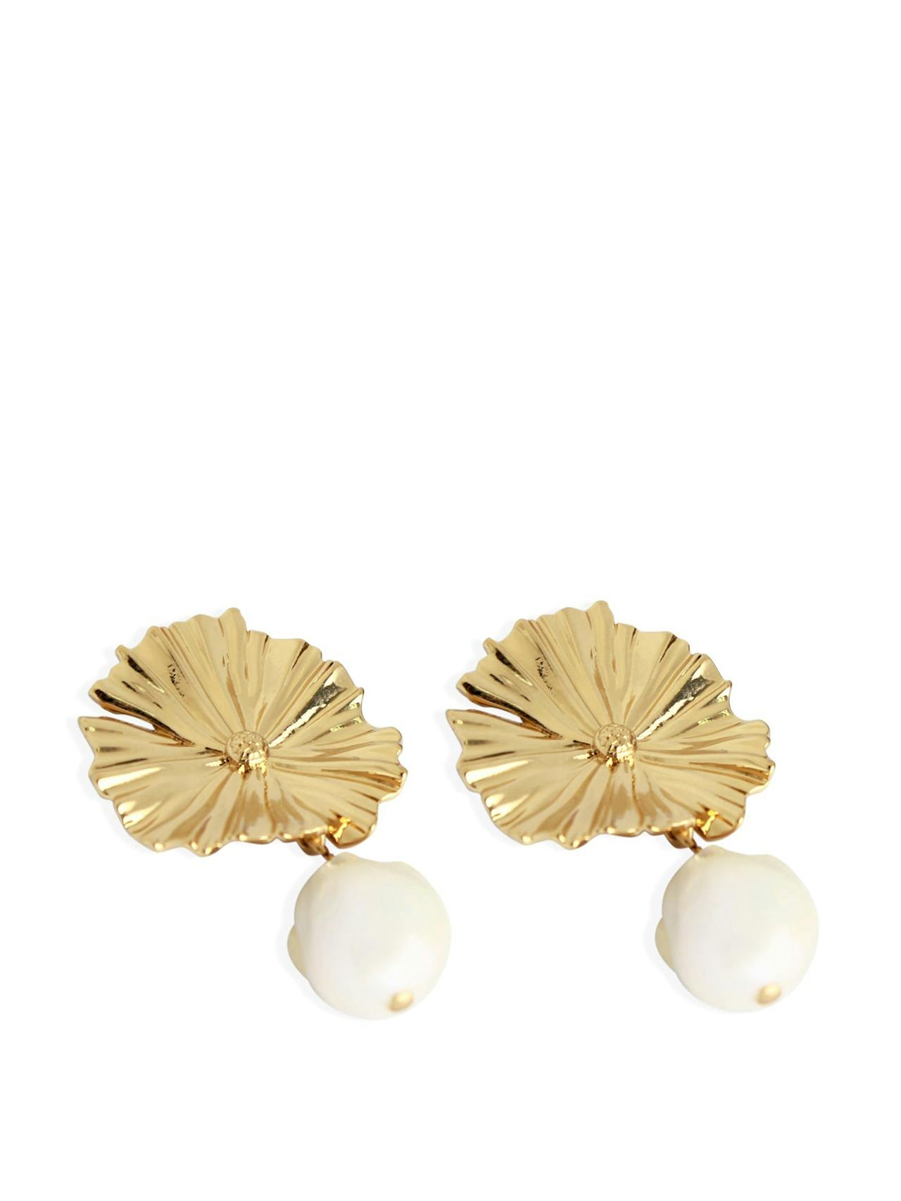 Gold pearl Amary earrings Jewellery By Alona    - Collagerie