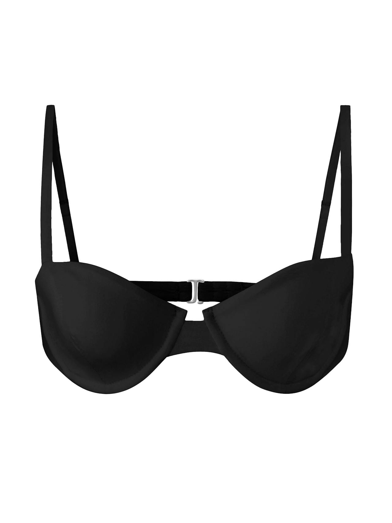 The Brigitte underwire bikini top Bikini Top Anemos Black XS  - Collagerie