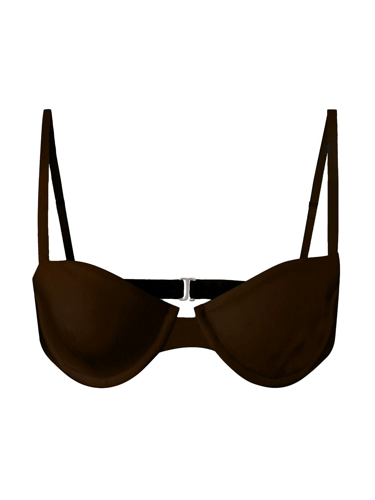 The Brigitte underwire bikini top Bikini Top Anemos Espresso XS  - Collagerie